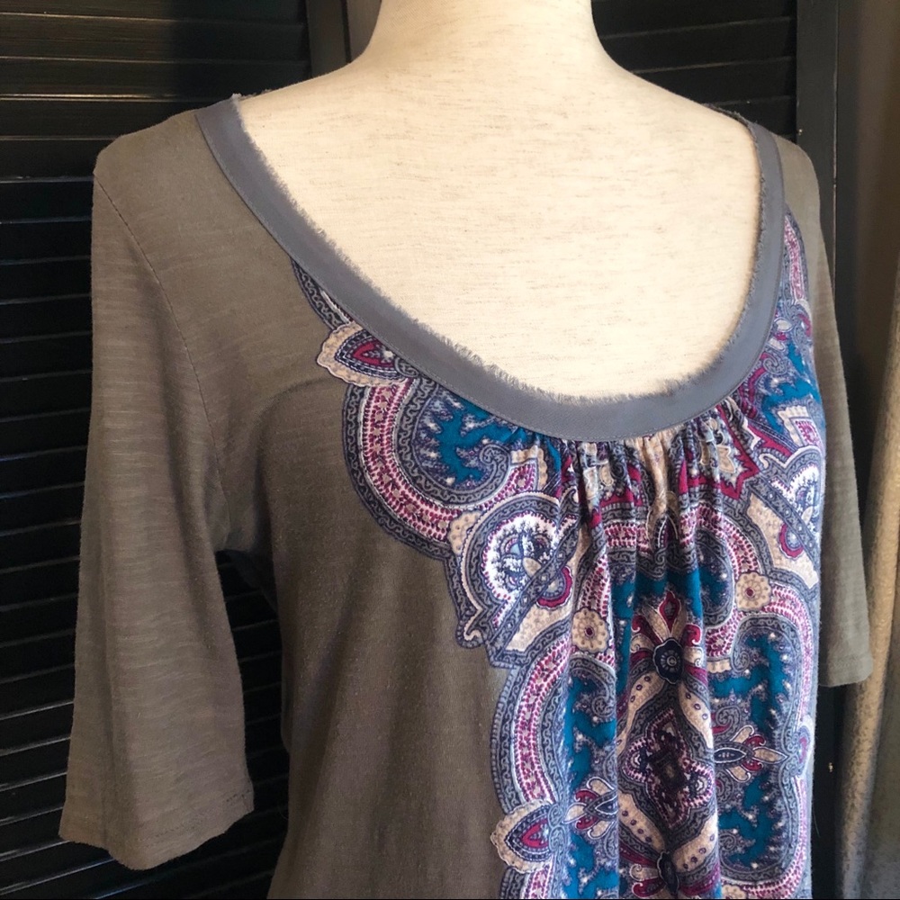 Anthropologie Keyhole Back Top